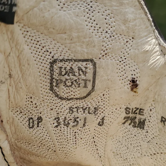 Vintage Dan Post Teju Lizard and Leather Size 7.5 - Picture 9 of 12